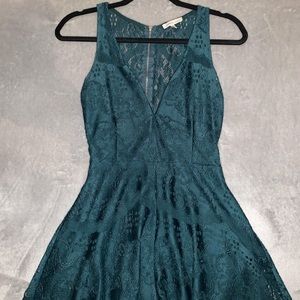 Green Lace Romper